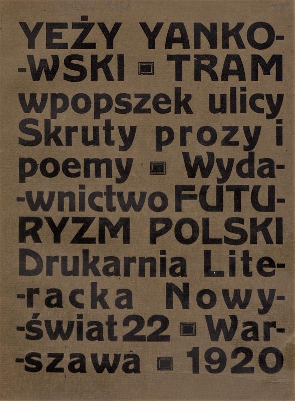 okładka „Tramu wpopszek ulicy” Jerzego Jankowskiego