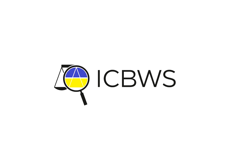 logo ICBWS w kolorze ukraińskiej flagi