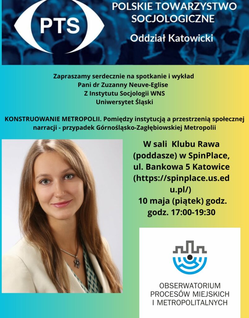 (Polski) Spotkanie i wykład w ramach SocjoKATO – dr Zuzanna Neuve-Église