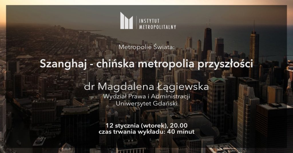 Wykład on-line dr Magdaleny Łągiewskiej z cyklu „Metropolie świata”