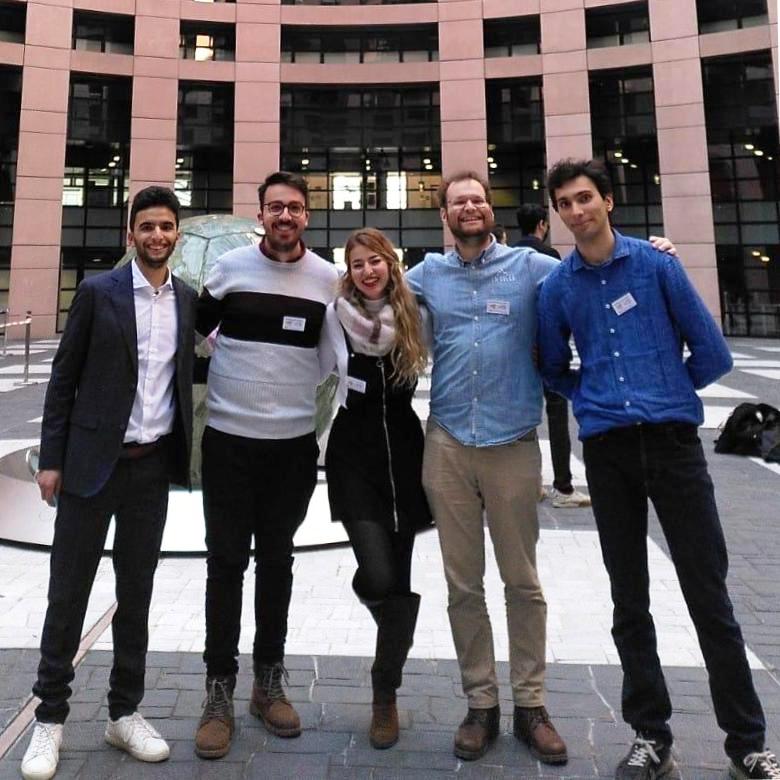 Five students in Strasbourg