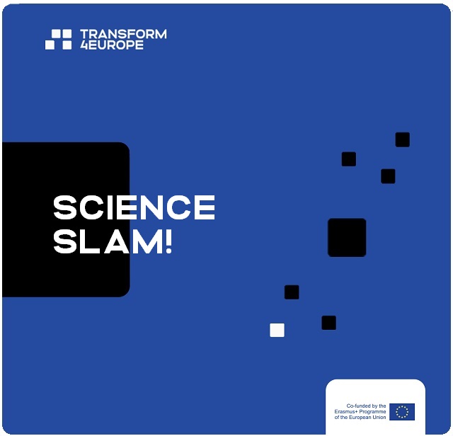 grafika promująca wydarzenie Science Slam
