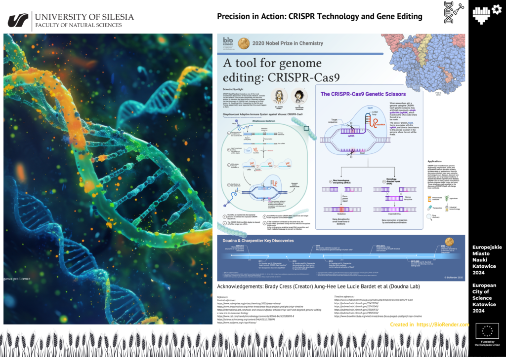 Fragment prezentacji dotyczącej CRISPR