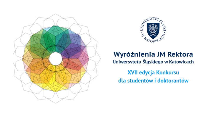 Grafika promująca XVII edycję konkursu Wyróżnienia JM Rektora