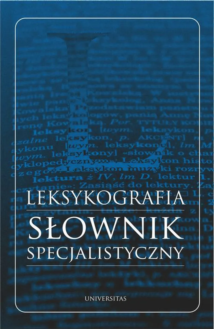 Leksykogiafia: słownik specjalistyczny - okładka