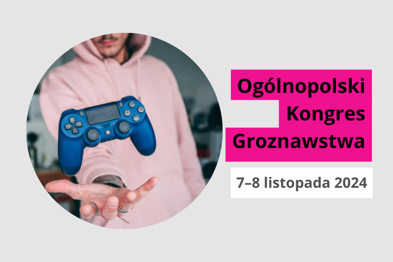 ogólnopolski kongres groznawstwa zdjęcie mężczyzny z konsolą do gry