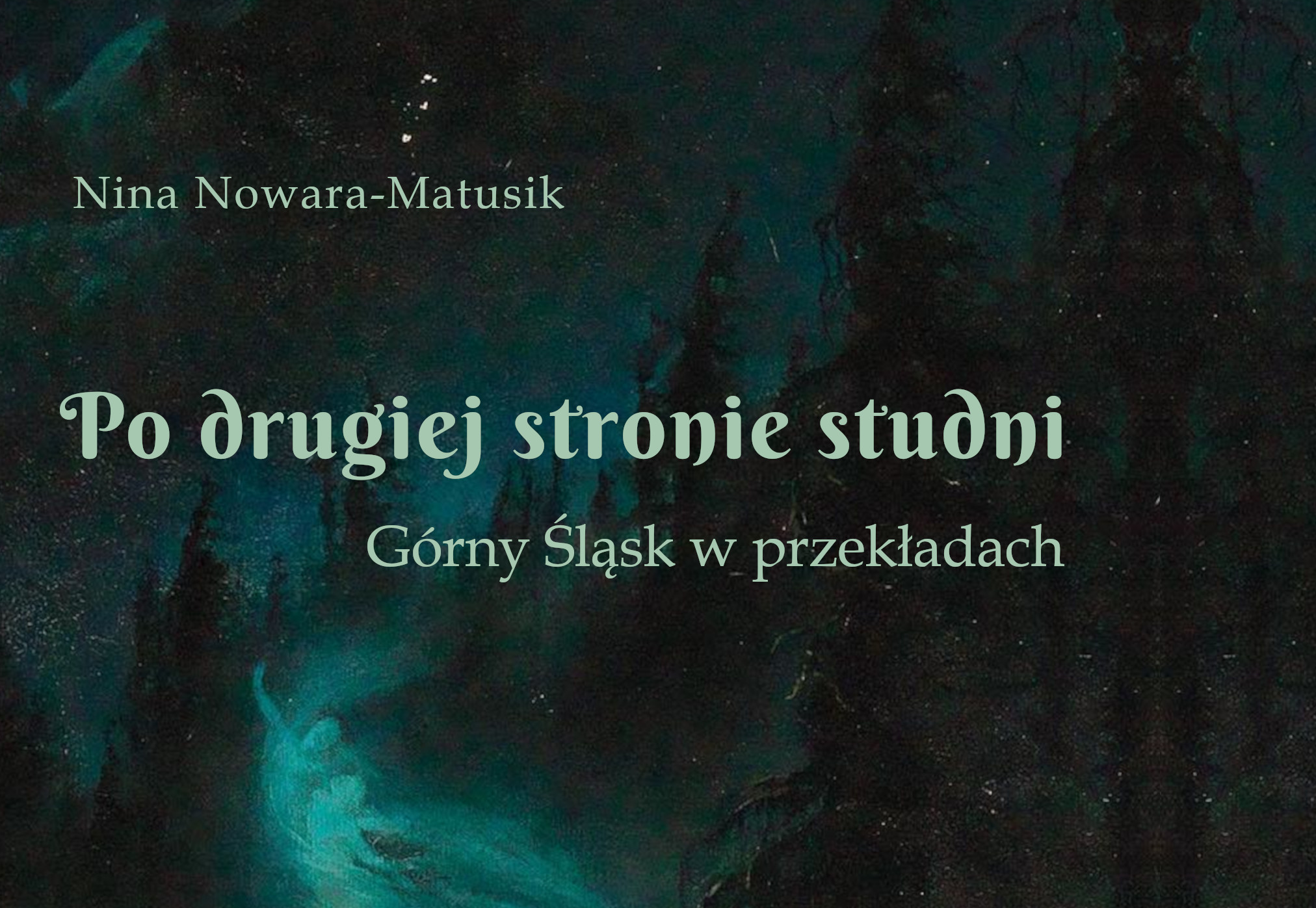 nina nowara matusik po drugiej stronie studni górny śląsk w przekładach okładka czarna