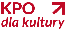 KPO dla kultury czerwony napis na białym tle