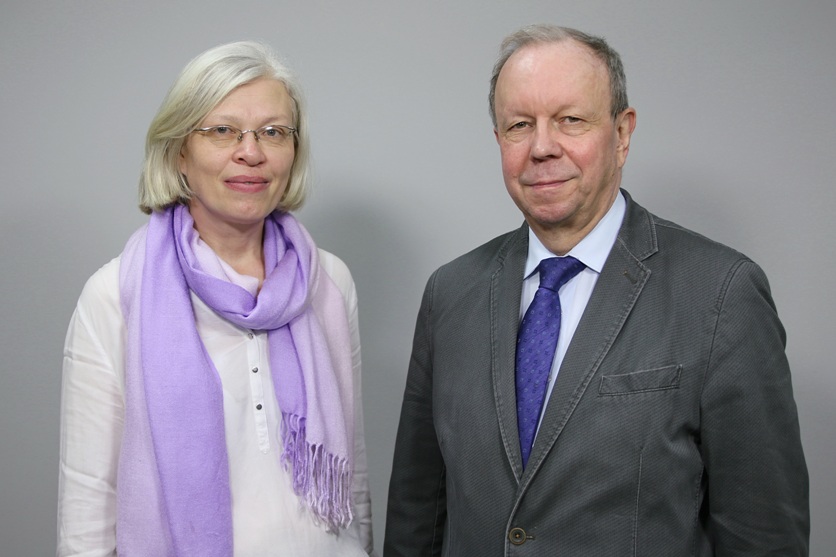 Prof. Maciej Sablik i dr Jolanta Sobera