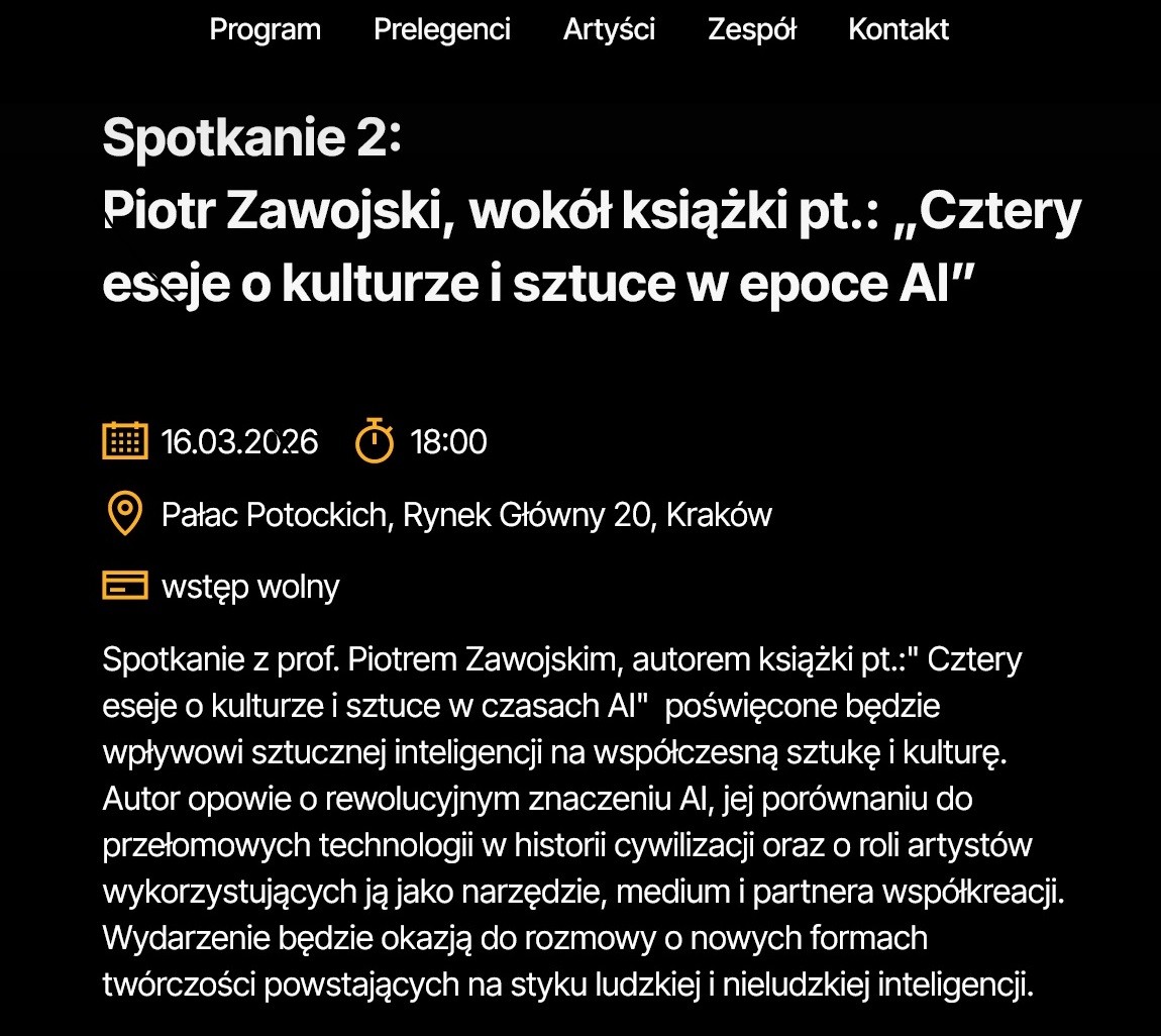 zaproszenie na spotkanie autorskie prof. Piotra Zawojskiego