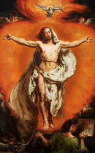 obraz autorstwa Jana Matejki przedstawiający Zmartwychwstałego Jezusa