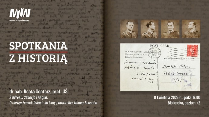 zapowiedź wykładu w Muzeum II Wojny Światowej