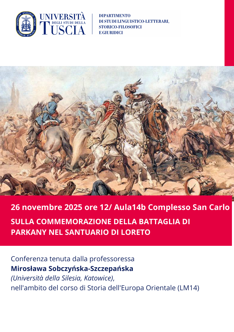 plakat promujący wydarzenie Bitwa pod Parkanami z walczącymi na koniach