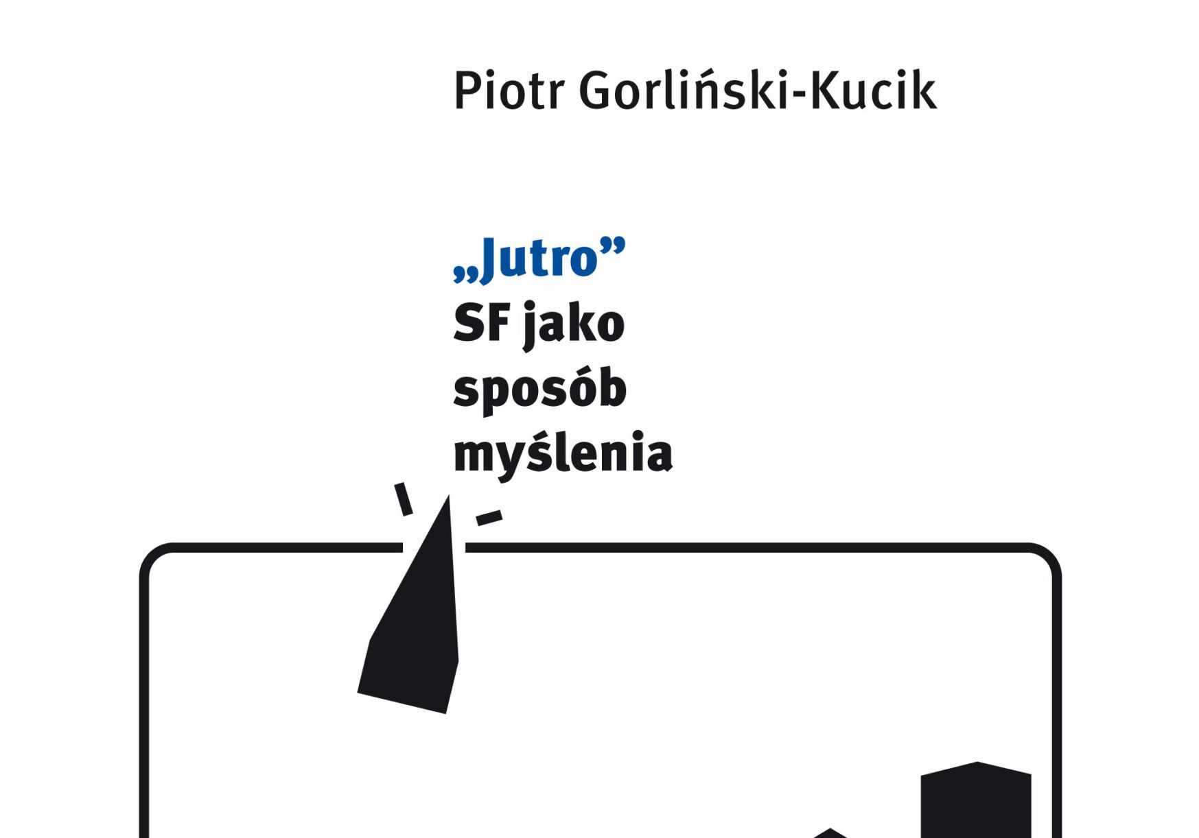 okładka ksiażki w kolorze białym z czarnymi rysunkami miasta