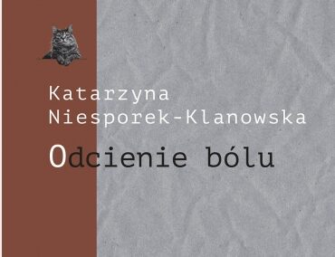 napis odcienie bólu na tle szaro-brązowym