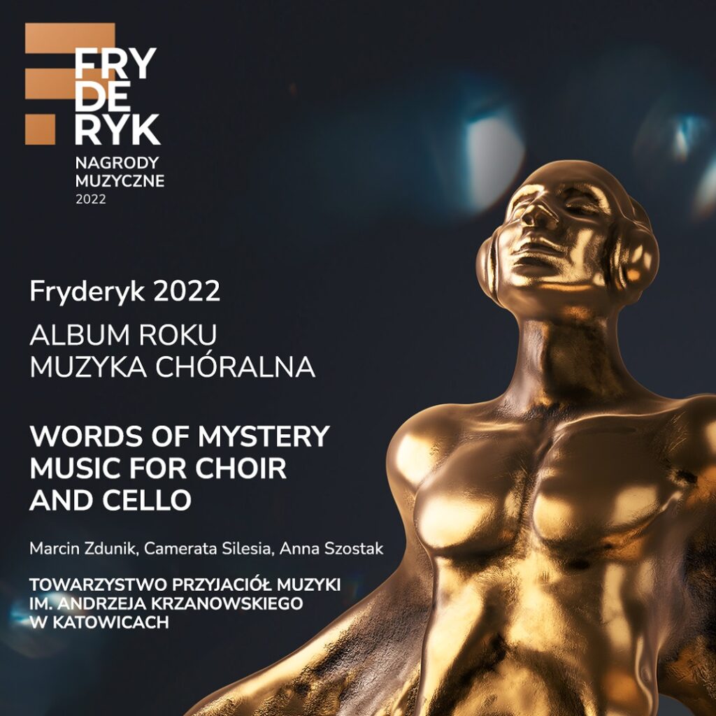 Plakat - Fryderyk, statuetka na ciemnym tle