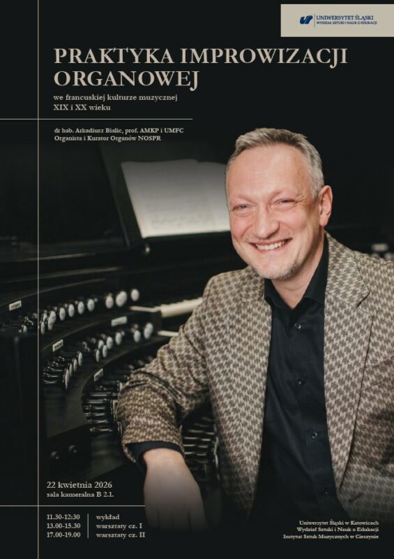 Plakat-Praktyka improwizacji organowej we francuskiej kulturze muzycznej XIX i XX wieku