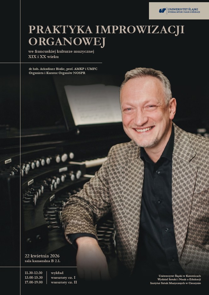 Plakat-Praktyka improwizacji organowej we francuskiej kulturze muzycznej XIX i XX wieku