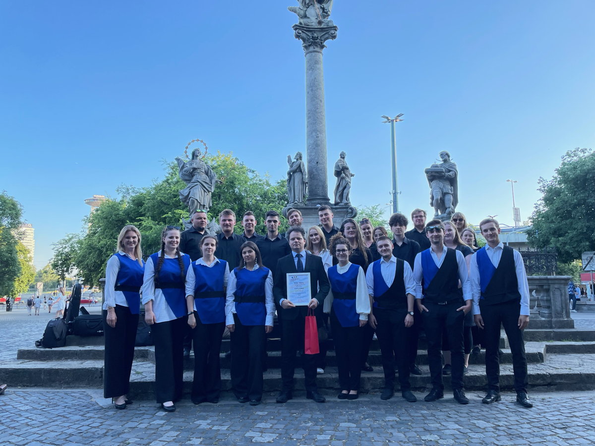 Cieszyńska Orkiestra Dęta Uniwersytetu Śląskiego wygrała złoty dyplom