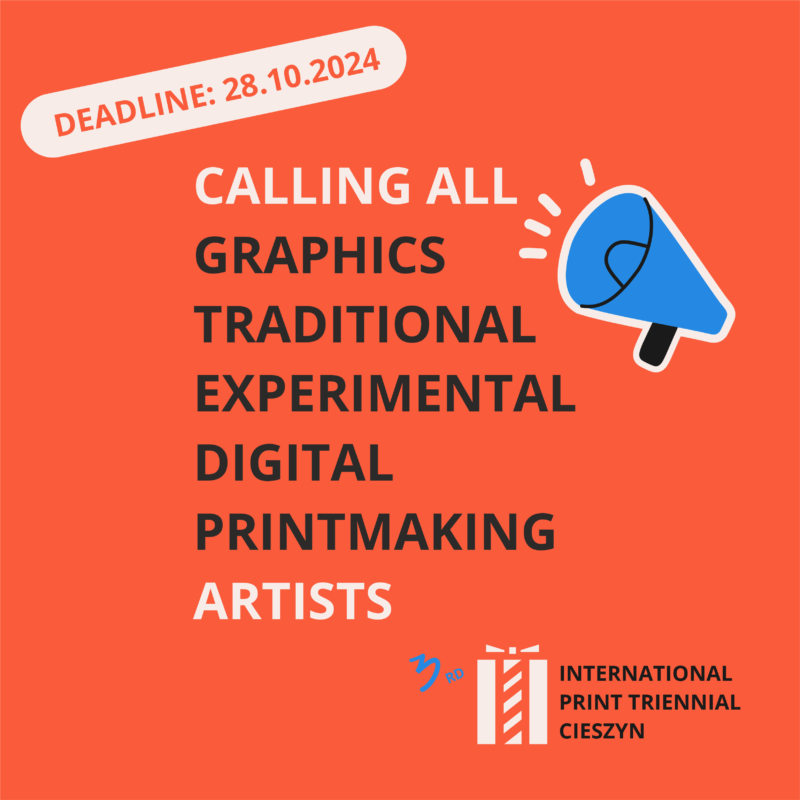 3nd INTERNATIONAL PRINT TRIENNIAL IN CIESZYN 2024-Poster