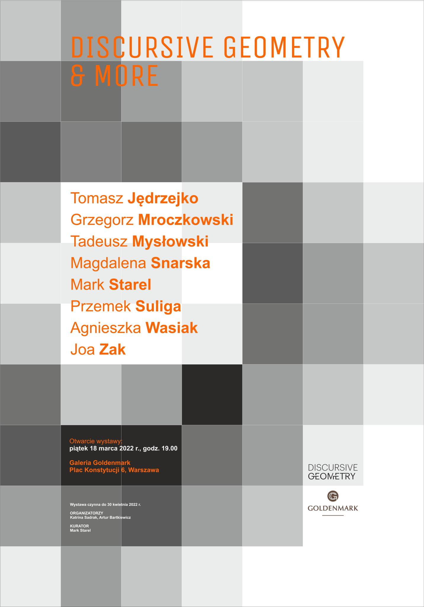 Tomasz Jędrzejko plakat „Discursive geometry and more"
