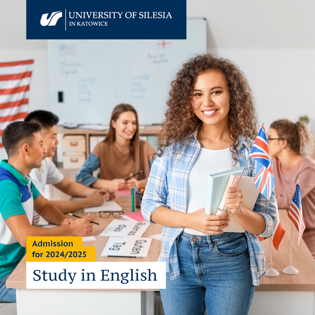 Study in English admission for 2024/2025