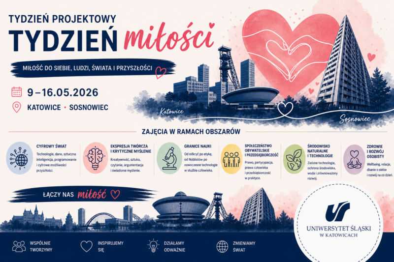 Plakat Tygodnia miłości na UŚ