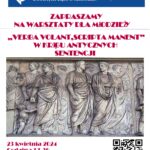 W stronę antyku 2024 Plakat warsztatów 2024