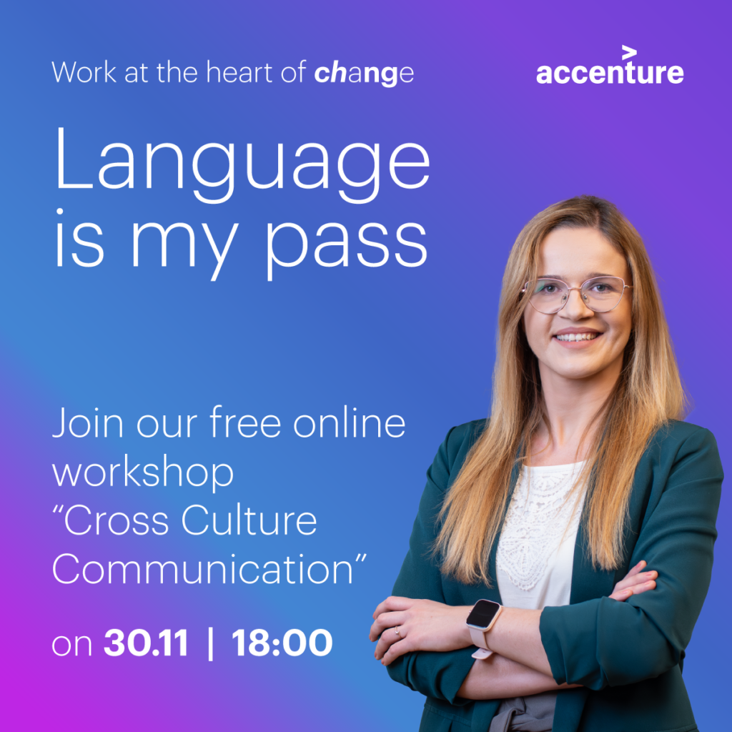 (Polski) Wydarzenie online firmy Accenture pn. „Cross-Cultural Communication”