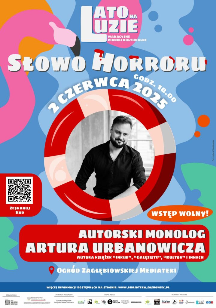 Słowo horroru – Artur Urbanowicz – mistrz współczesnej literatury grozy w Zagłębiowskiej Mediatece