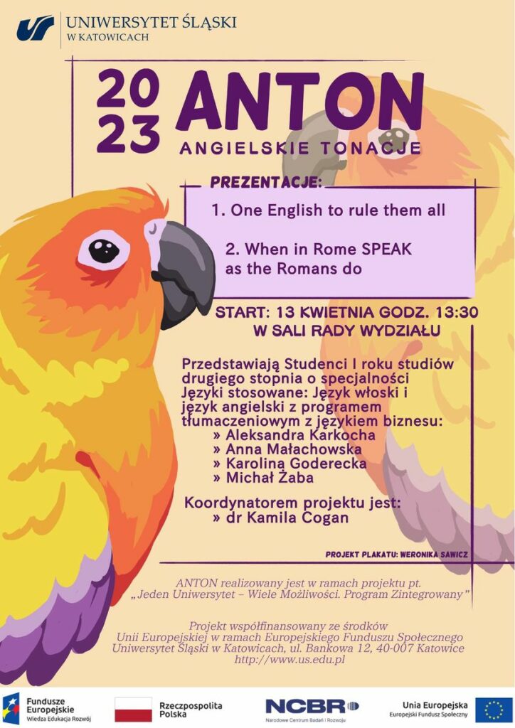 ANTON, czyli angielskie tonacje
