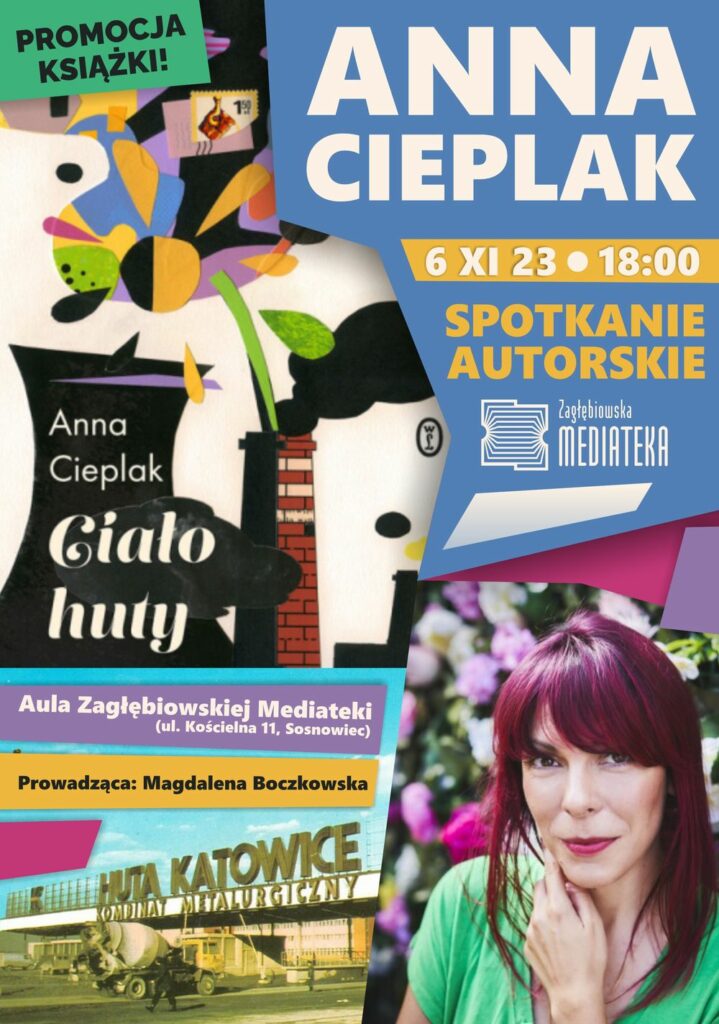 Spotkanie z Anną Cieplak w Zagłębiowskiej Mediatece