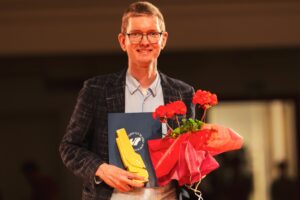 Beniamin Pająk - zdobywca nagrody StudentUŚ.