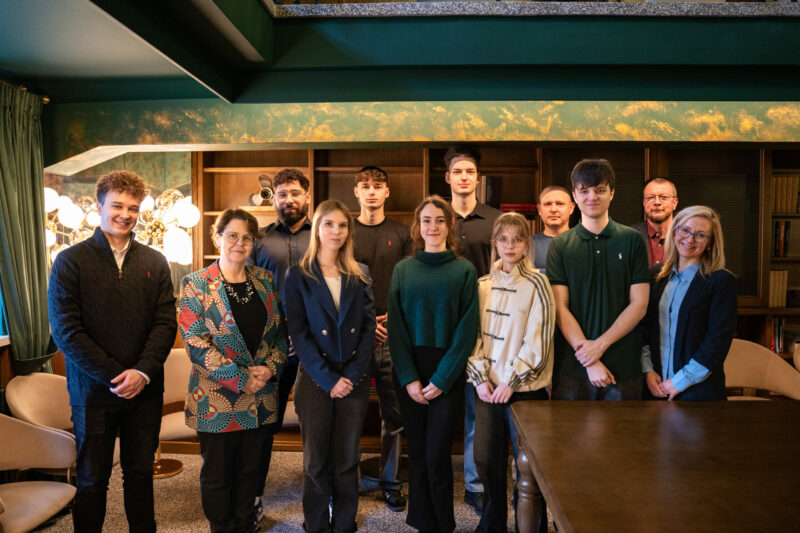 Spotkanie władz rektorskich i dziekańskich z uczestniczkami i uczestnikami HackNation 2025 | Fot. Małgorzata Dymowska