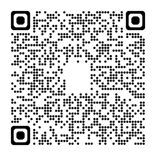 Kod QR prowadzący do formularza zapisów na wydarzenie.