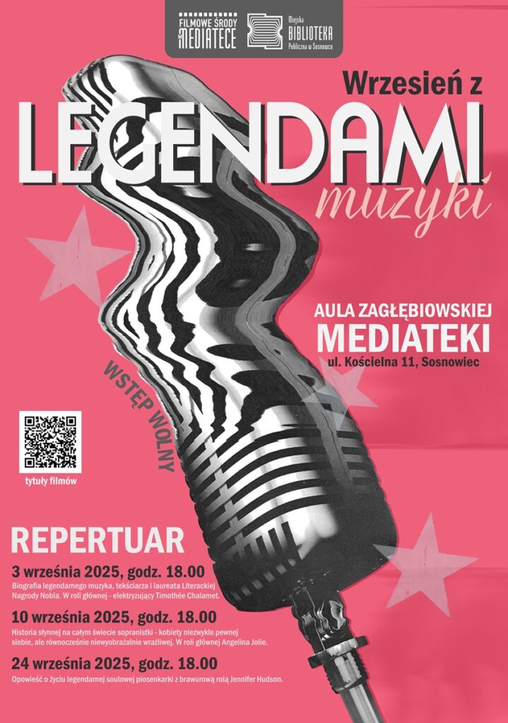 Filmowe środy w Mediatece – Wrzesień z legendami muzyki