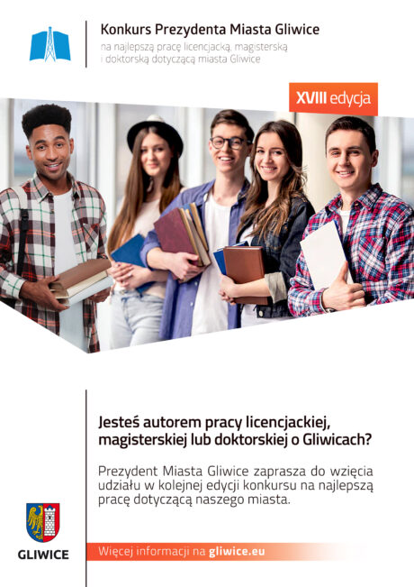 plakat informacyjny ze zdjęciem uśmiechniętych studentów