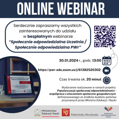 informacje dotyczące webinaru