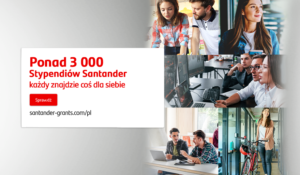 plakat informacyjny z kilkoma zdjęciami ludzi przed komputerami, z rowerem, z telefonem