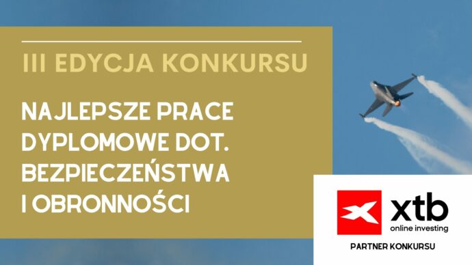 Plakat informacyjny, w tle zdjęcie lecącego samolotu.