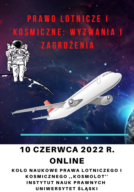 Ogólnopolska Konferencja Naukowa online pn. „Prawo lotnicze i kosmiczne: wyzwania i zagrożenia”