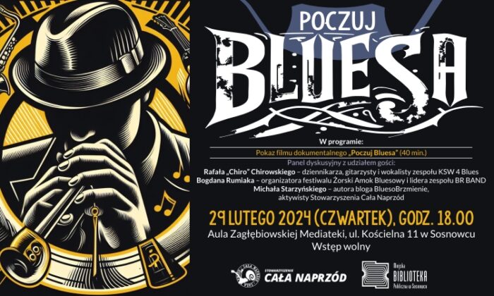 „Poczuj Bluesa” w Sosnowcu – pokaz filmu i panel dyskusyjny