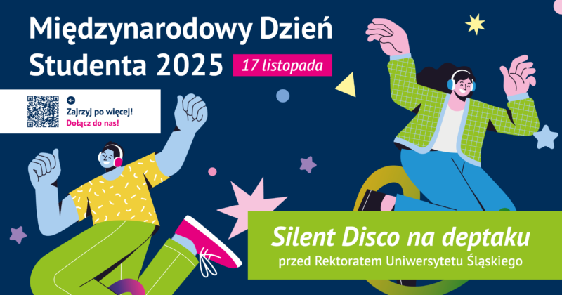 Plakat promujący Międzynarodowy Dzień Studenta 2025