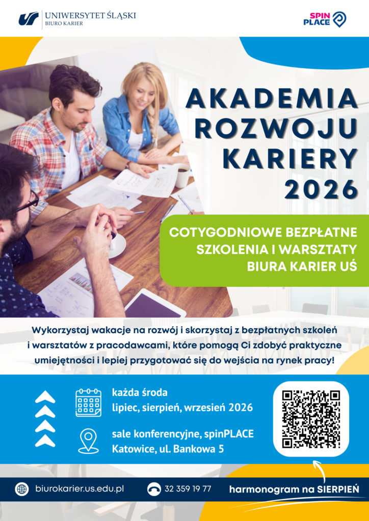 plakat promujący szkolenia, wszystkie informacje zawarte są w treści komunikatu
