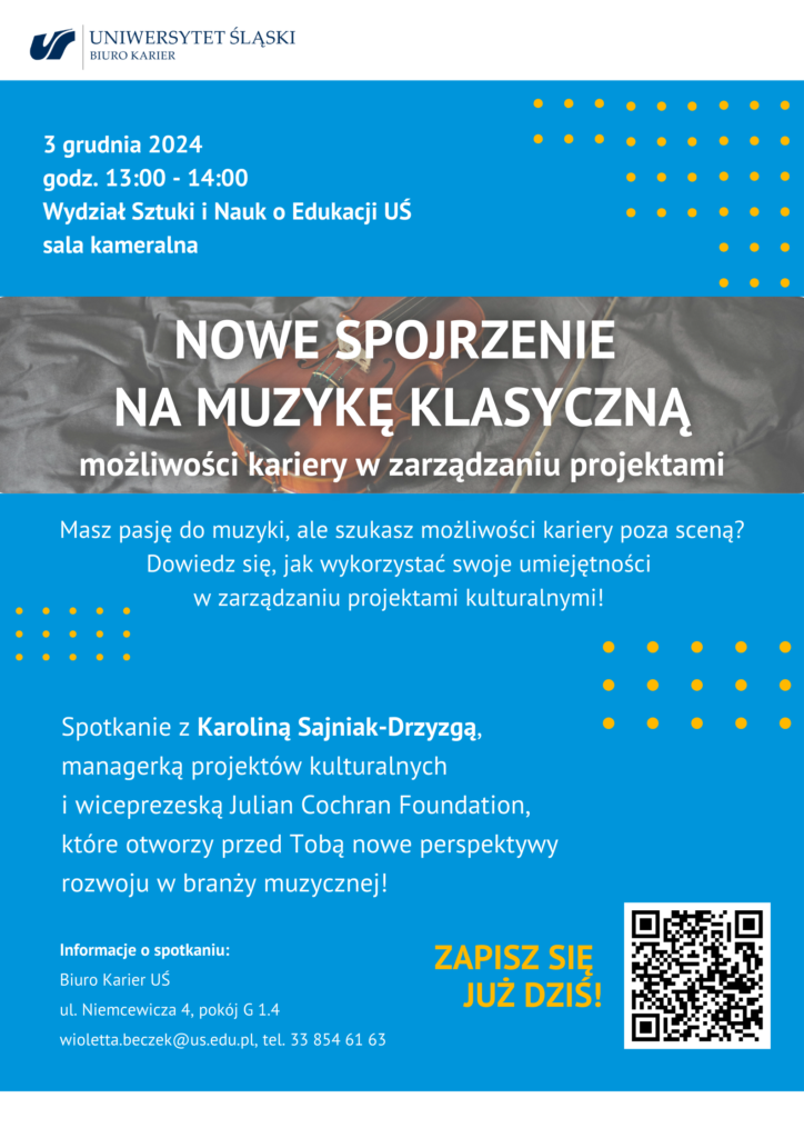 plakat promujący wydarzenie, wszystkie informacje z plakatu zawarte są w treści komunikatu