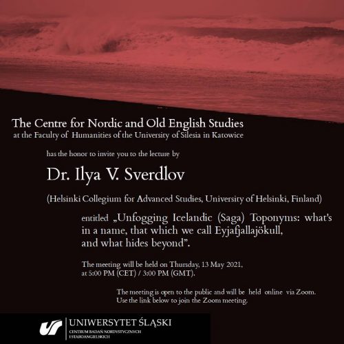 (Polski) Dr. Ilya V. Sverdlov: „Unfogging Icelandic (Saga) Toponyms”