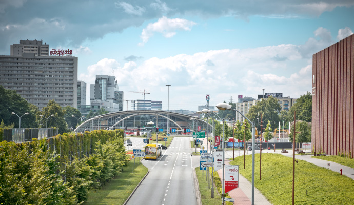 widok na Katowice