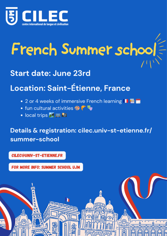 French Language Summer School poster