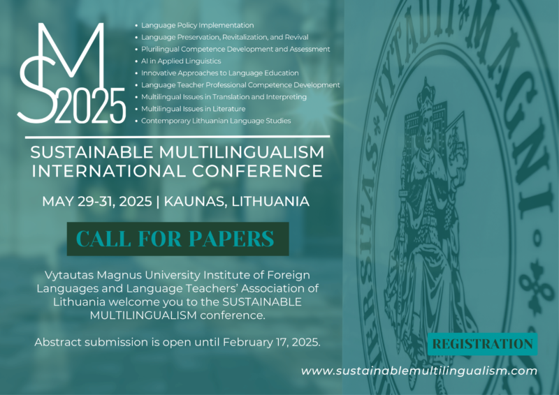 plakat konferencji Sustainable Multilingualism 2025