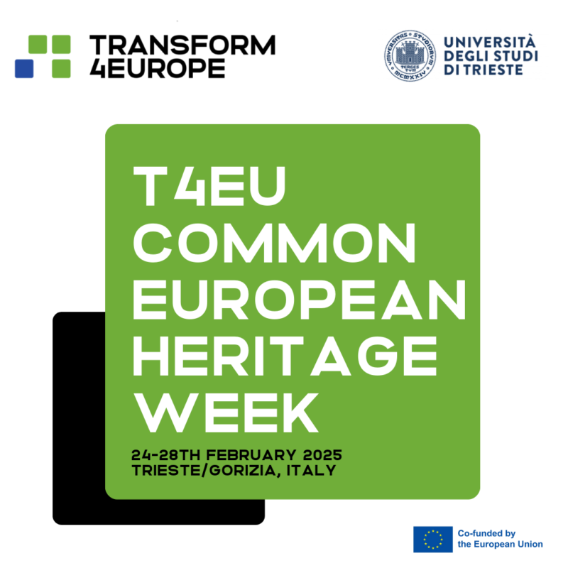 T4EU Common European Heritage Week, 24-28 lutego 2025, Triest/Gorizia, Włochy